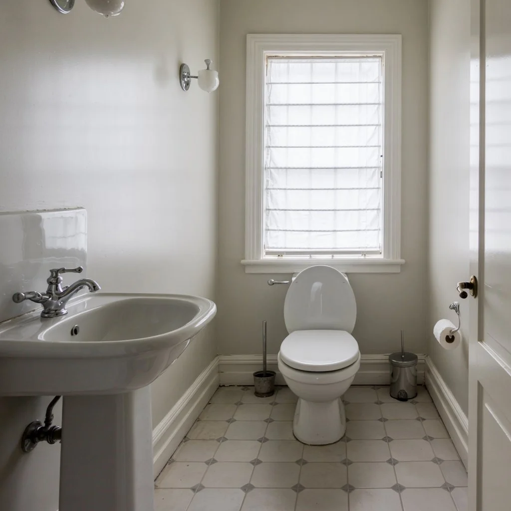 30. Renovering av gasttoalett med nytt klinkergolv