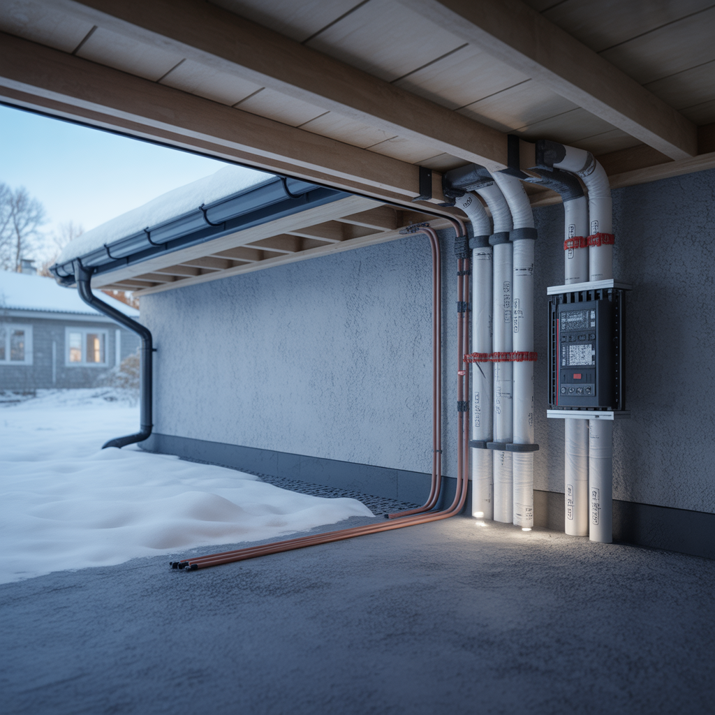 frostskydd av vattenror i krypgrund checklista infor vintern