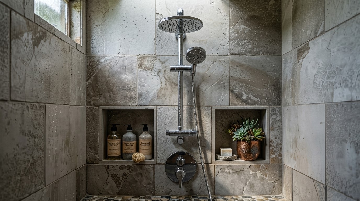 Byta golvbrunn toalettstol takdusch